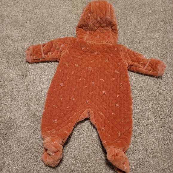 Nordstrom Baby Bunting Quilted Burnt Orange Desert Dottie Print Size 3 M… - Picture 4 of 6